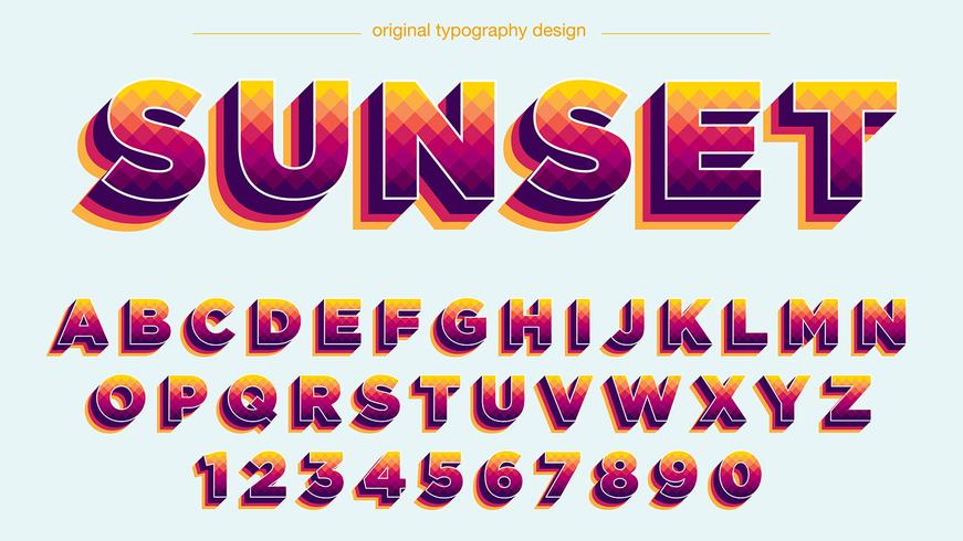 Färgrik Typografi Design vektor