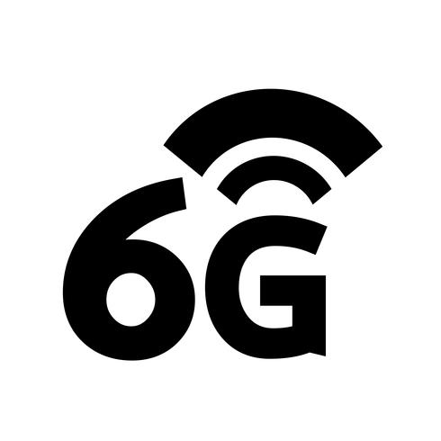 6G Wireless Wifi-Symbol vektor