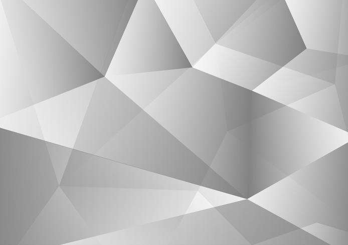 Weiße und graue Farbpolygonzusammenfassungs-Hintergrundtechnologie modern, Vektorillustration vektor