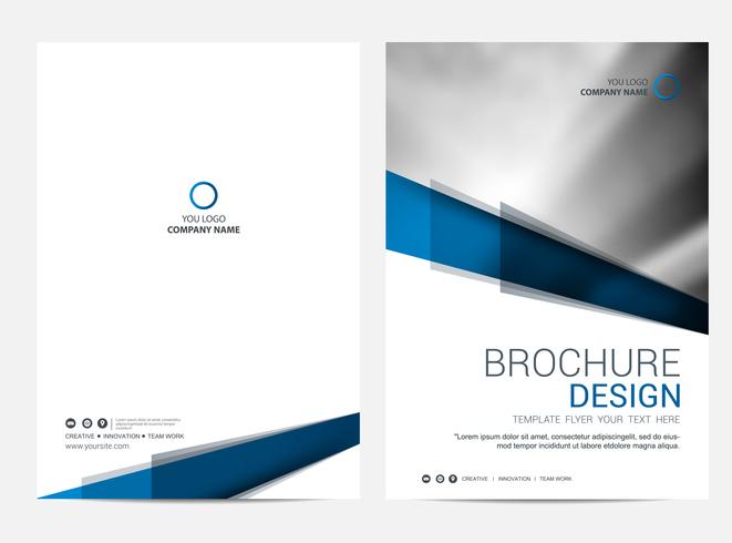 Broschüre Layoutvorlage, Cover-Design-Hintergrund vektor