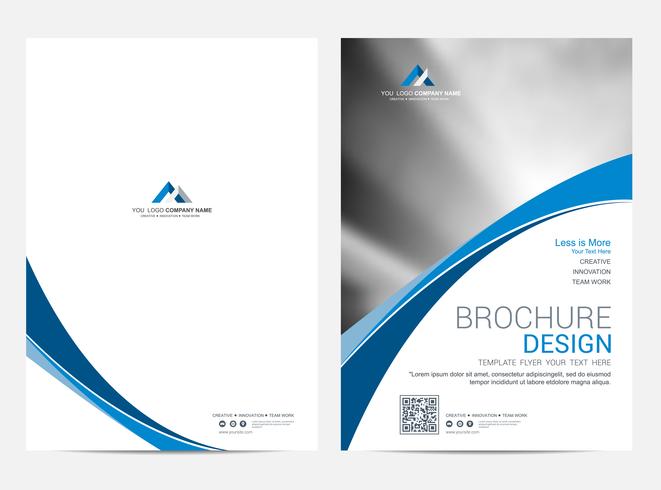 Broschüre Layoutvorlage, Cover-Design-Hintergrund vektor