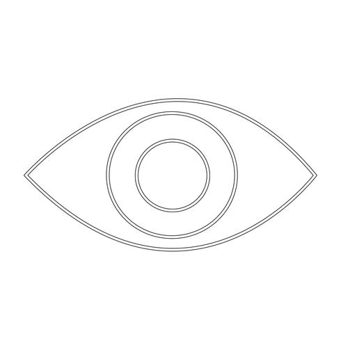 Augensymbol Vektor-Illustration vektor
