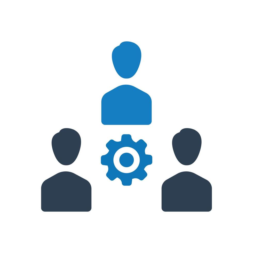 Social-Media-Verbindungssymbol. Vektorgrafiken, Geschäftsteamarbeit, Support-Team-Symbol vektor