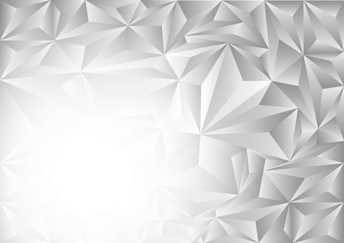Grå och vit polygon abstrakt vektor bakgrund, vektor illustration
