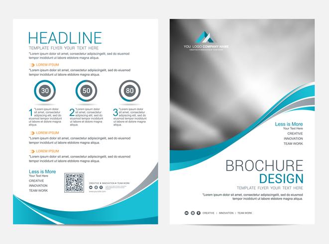 Broschüre Layoutvorlage, Cover-Design-Hintergrund vektor