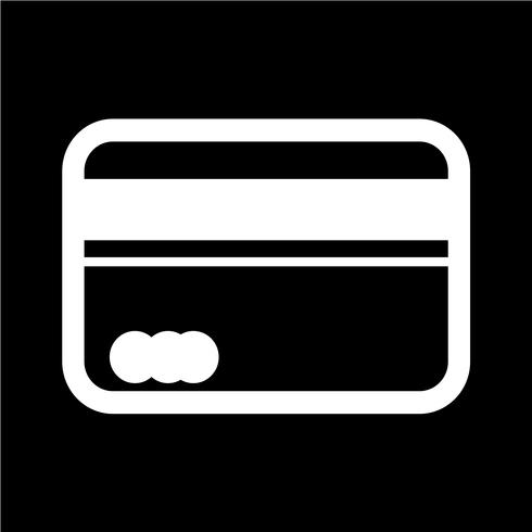 Kreditkort ikon vektor illustration