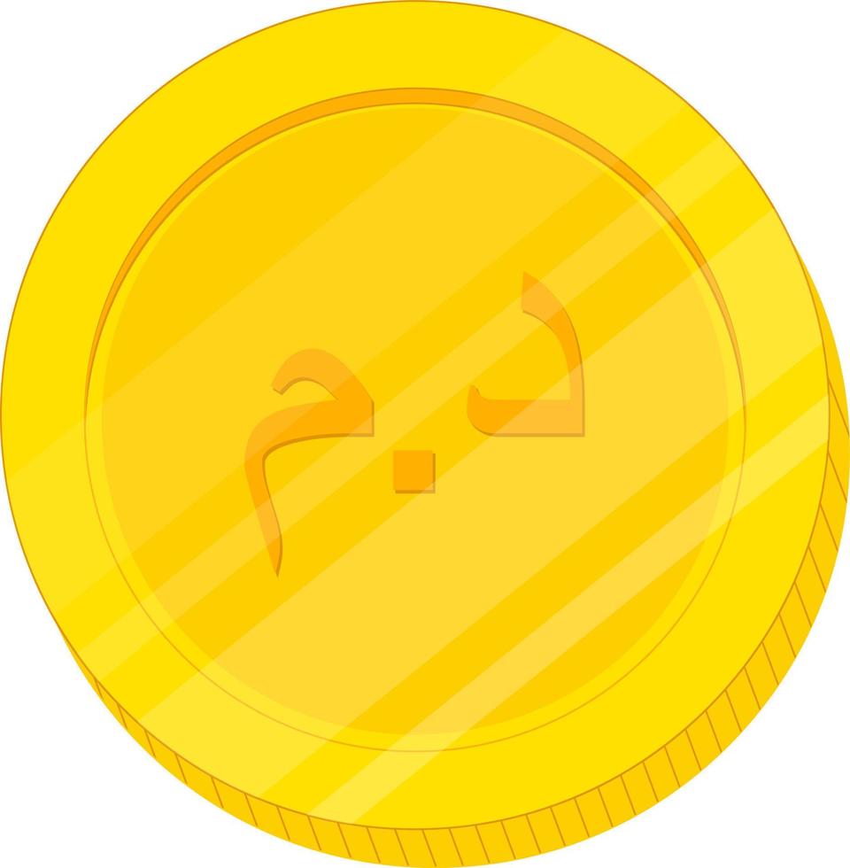 marokko marokkanischer dirham vektorsymbol. marokko marokkanischer dirham vektorillustration. marokkanischer dirham vektor