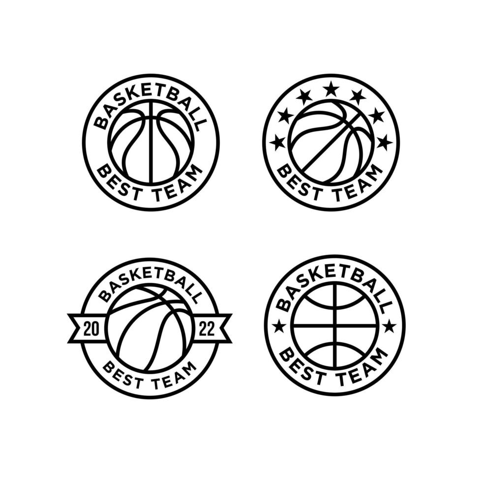 basketball league badge sport logotyp vektor