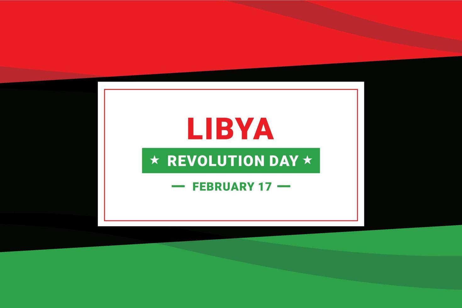 Tag der Revolution in Libyen vektor