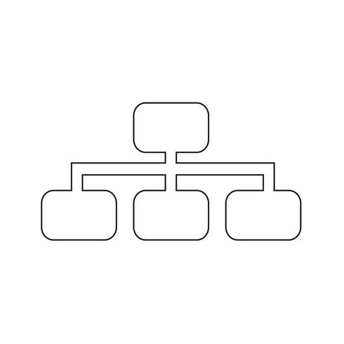 Einfache Diagrammdiagrammikonen-Vektorillustration vektor