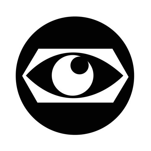 Sign of Eye-ikonen vektor