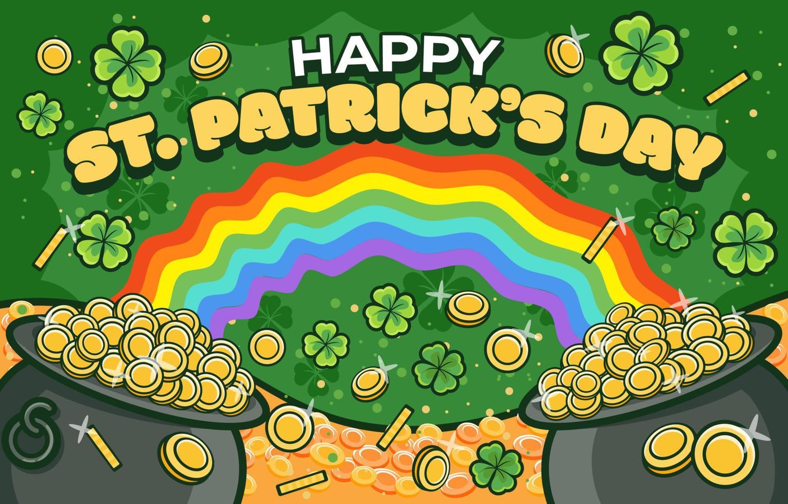 St. Patricks Day Hintergrund vektor