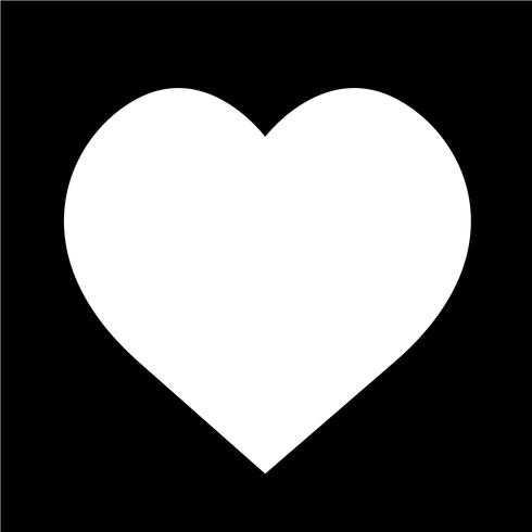 Hjärta ikon vektor illustration