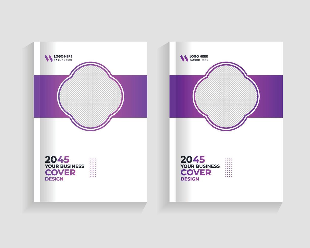 bokomslag geometrisk designvektor, grafisk gradient cirkelform omslagsdesign, modern grafisk layoutomslag och rapport affärsflygblad affischbroschyromslagsmall vektor