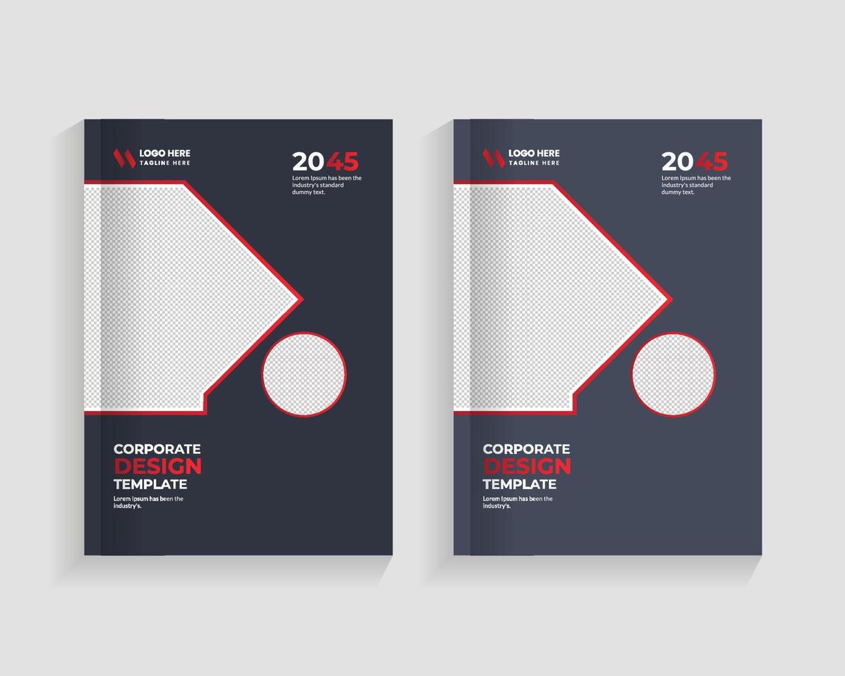 bokomslag geometrisk designvektor, grafisk gradient cirkelform omslagsdesign, modern grafisk layoutomslag och rapport affärsflygblad affischbroschyromslagsmall vektor