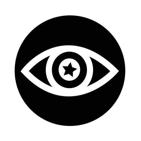 Sign of Eye-ikonen vektor