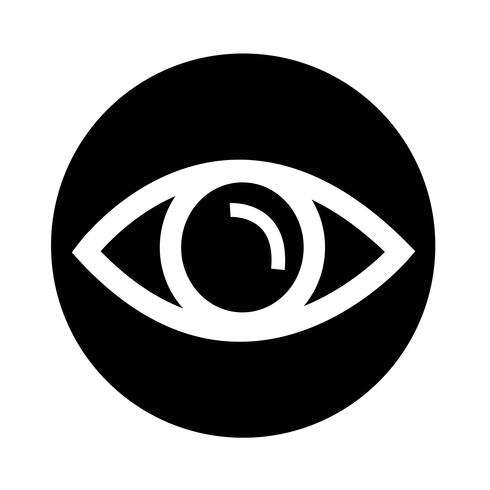 Sign of Eye-ikonen vektor