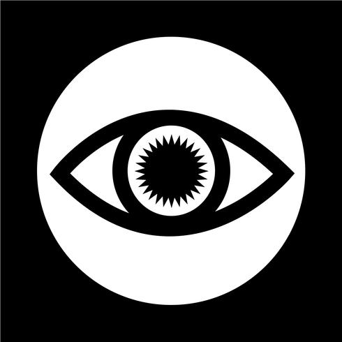 Sign of Eye-ikonen vektor