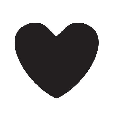 hjärta ikon vektor illustration