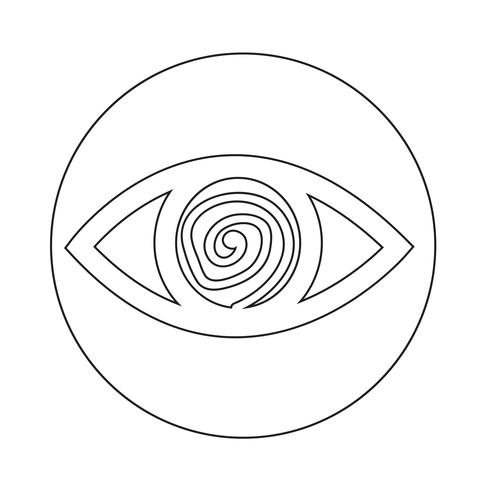 Sign of Eye-ikonen vektor