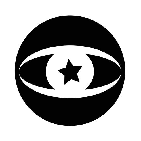 Sign of Eye-ikonen vektor