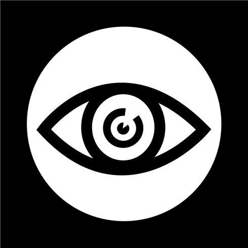 Sign of Eye-ikonen vektor