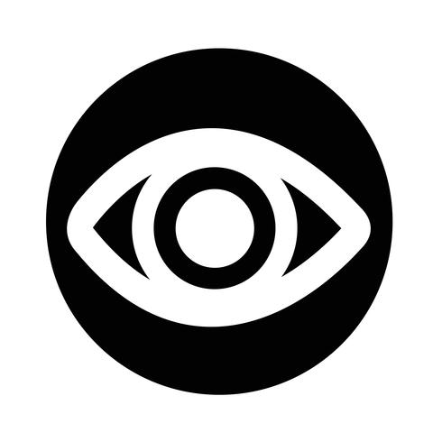 Sign of Eye-ikonen vektor