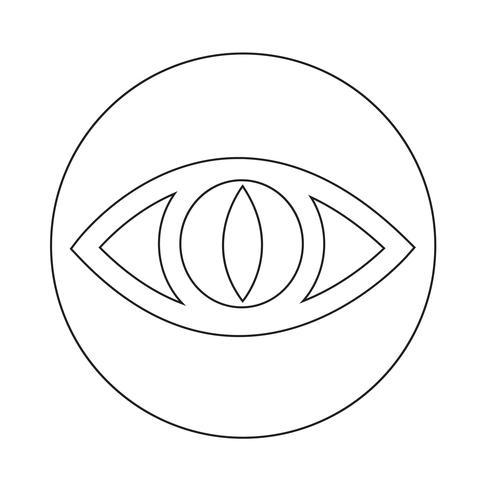 Sign of Eye-ikonen vektor