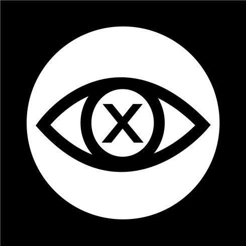 Sign of Eye-ikonen vektor