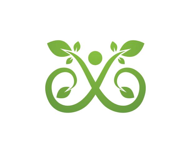 Unendlichkeitsleute Annahme und Gemeindepflege Logo template vector icon