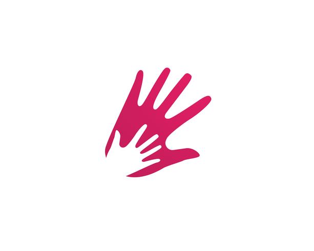 Hand Team Freunde Community-Logo und Symbole vektor
