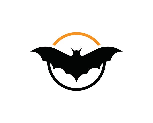 Bat-logotyp och symbolmall vektor
