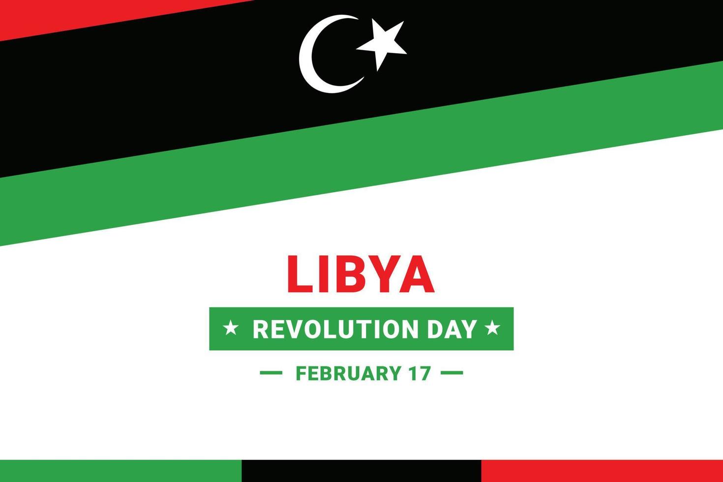 Tag der Revolution in Libyen vektor