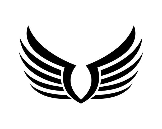 Wings Vogel Zeichen abstrakte Vorlage Symbole App vektor