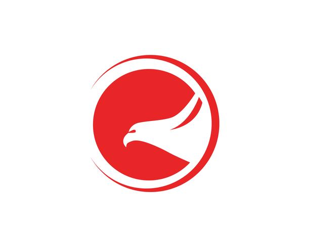 Eagle Wings fågel underteckna abstrakt mall ikoner app vektor