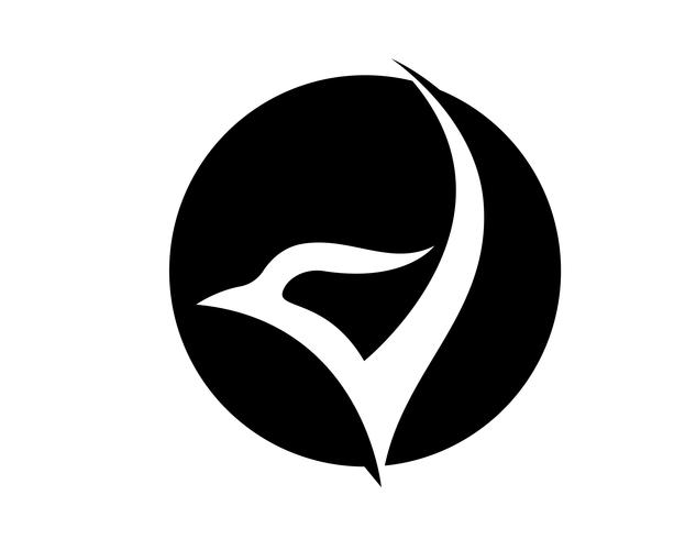 Wings Vogel Zeichen abstrakte Vorlage Symbole App vektor