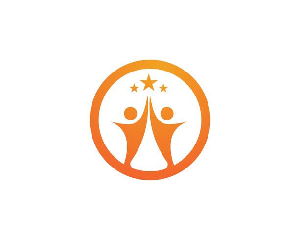 Sternlogoschablonenvektorikonen-Illustrationsdesign vektor