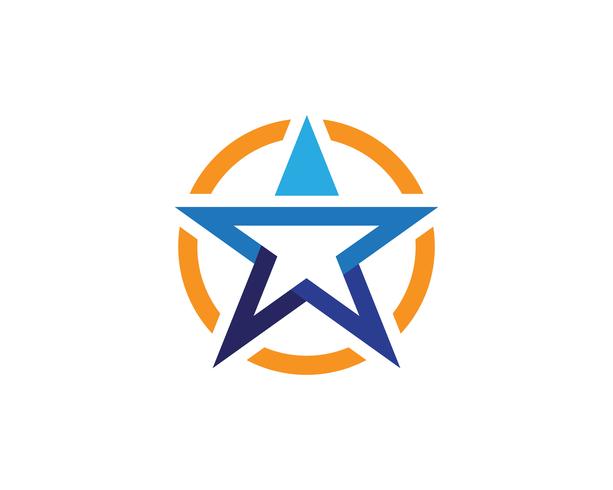 Star logotyp mall vektor ikon illustration design