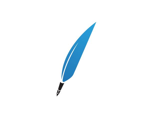 Fjärrpenna skriv skylt logotyp mall app ikoner vektor