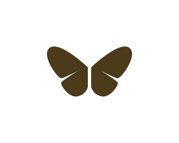 Butterfly konceptuell enkel, färgstark ikon. Logotyp. Vektor illustration