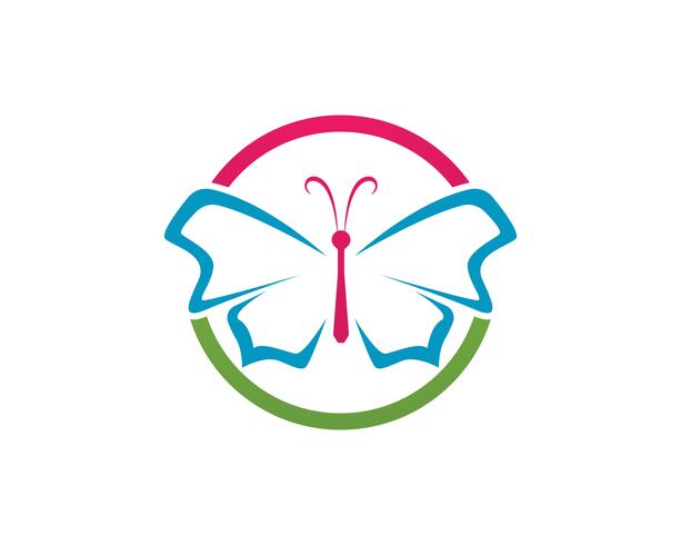 Schmetterling konzeptionelle einfache, bunte Symbol. Logo. Vektor-illustration vektor