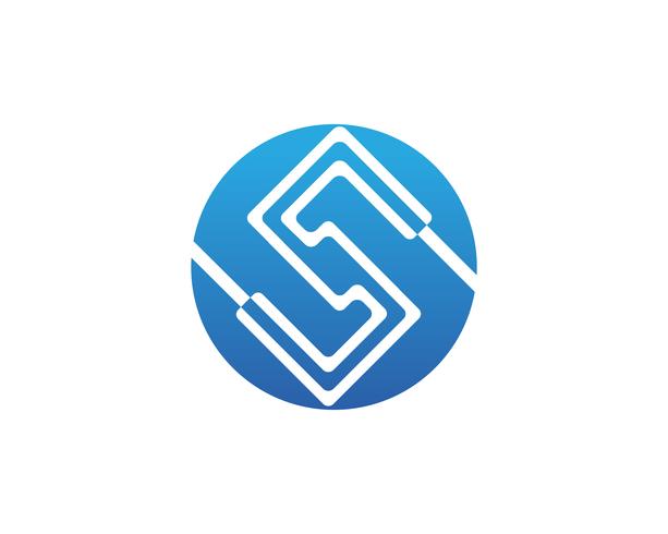 S-logotyp och symbolmall vektorikoner vektor