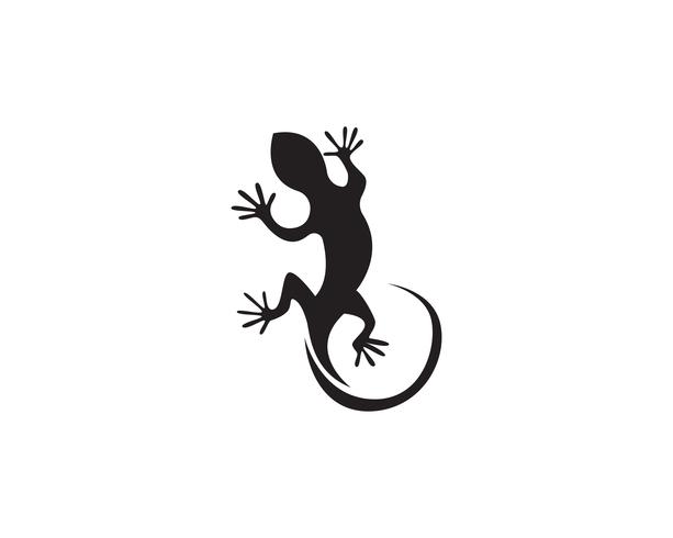 Ödla djur logo och symboler vektor temlate