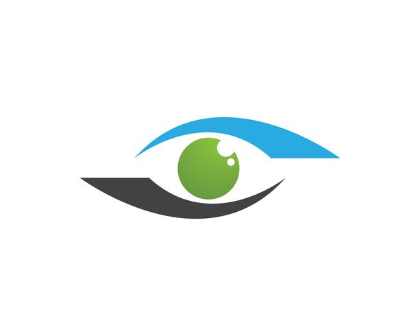 Augenpflegelogo und Symbolschablonenvektor-Ikonen-APP vektor