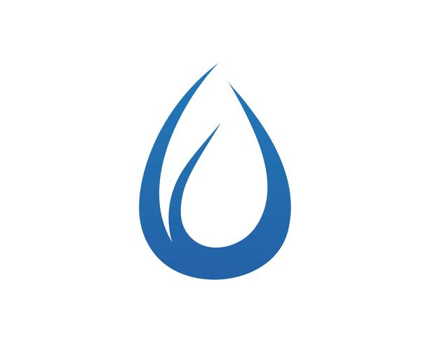 Wassertropfen Logo Template Vektor