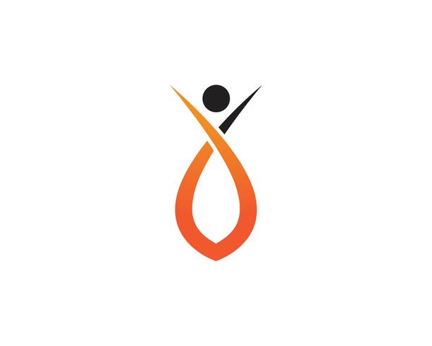 Logozeichen-Illustrationsvektor des menschlichen Charakters der Gesundheitsleute vektor