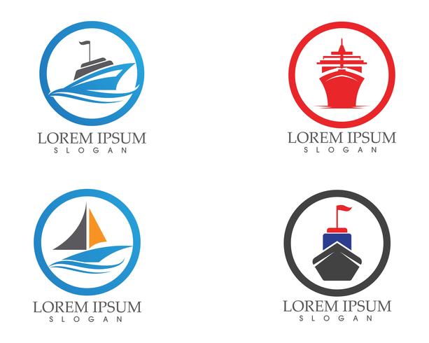 Fartygsfyllt ikon för transport och båtvektorbild .. vektor