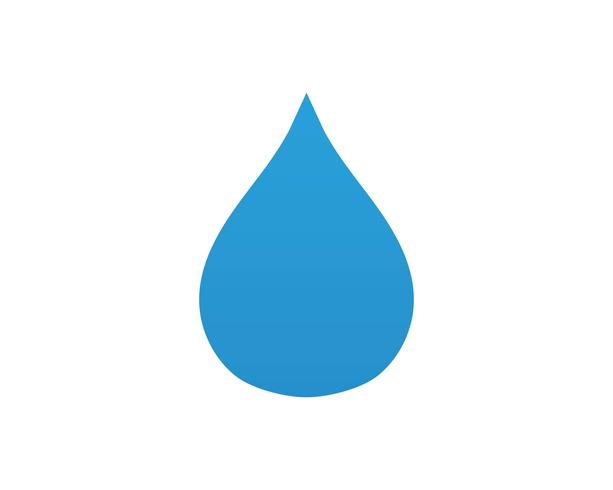 Wassertropfen Logo Template Vektor