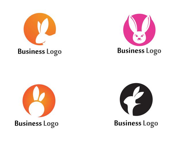 Kaninchen Logo Vorlage Vektor Icon Design Vorlage App
