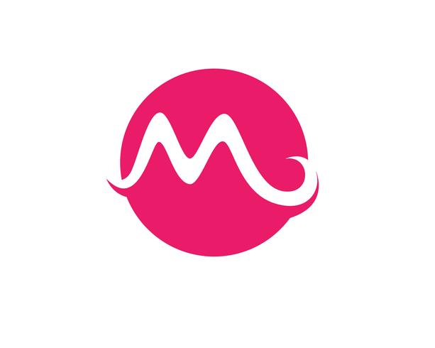 M Brief Logo Vorlage Vektor-Illustration Design, vektor